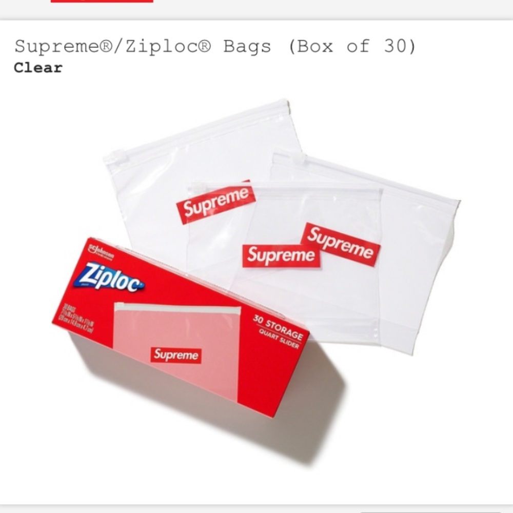 Supreme ziploc bags